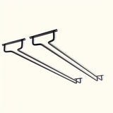 Soporte para Copas de Vino de Hierro de 2 Piezas - Estante Ahorrador de Espacio para Gabinete en Cocina y Bar