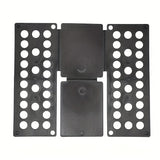 Organizador de ropa compacto - Tablero plegable de plástico resistente con aberturas redondas, ideal para camisetas y ropa, opción de almacenamiento para el hogar, organizador de ropa, sistemas de armarios montados en la pared.