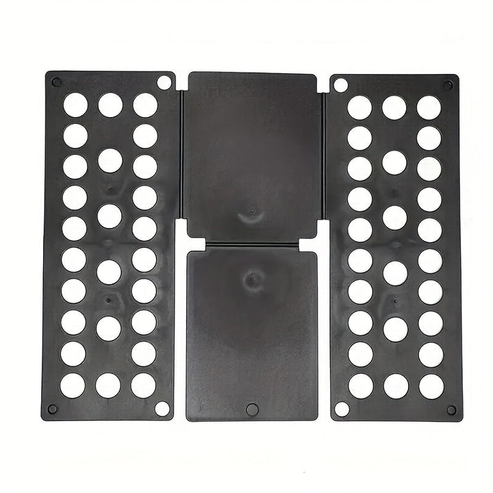 Organizador de ropa compacto - Tablero plegable de plástico resistente con aberturas redondas, ideal para camisetas y ropa, opción de almacenamiento para el hogar, organizador de ropa, sistemas de armarios montados en la pared.