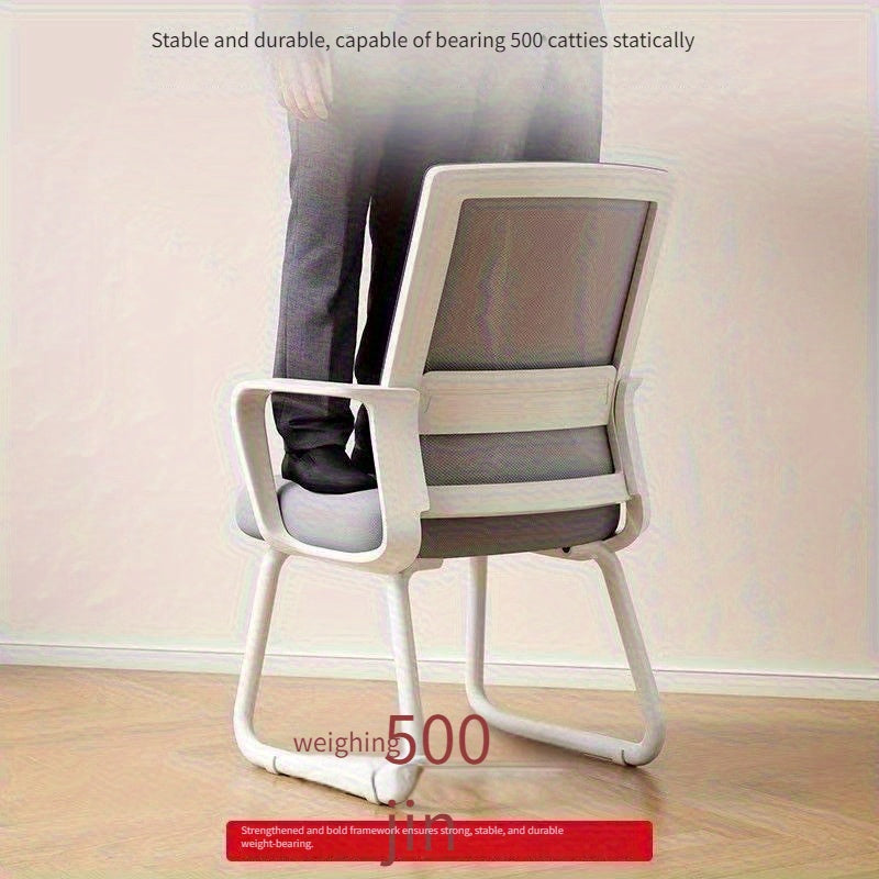 Silla de computadora Zhensheng, cómoda para largas horas, silla giratoria ajustable para el hogar, dormitorios de estudiantes, reuniones y personal de oficina con soporte para la espalda.
