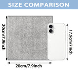 Toallas de cocina ultra suaves y absorbentes de microfibra - 5/10 piezas, 20.07 cm x 20.07 cm, gris, paños multiusos para limpieza del hogar, estilo rústico, solo lavado a mano, perfectas para platos y tareas del hogar, toallas para trastes