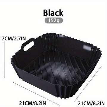Olla de silicona para freidora de aire reutilizable Nuevo diseño de grado alimenticio Reemplazo de forro de silicona para freidora de aire con guantes y accesorios de cesta