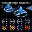 Luces de Bienvenida LED Personalizadas con Patrón para Aniversarios y Cumpleaños, 2pcs/4pcs Adecuado para Motos y Coches, Estilo Unisex, Regalo Perfecto para Fiestas