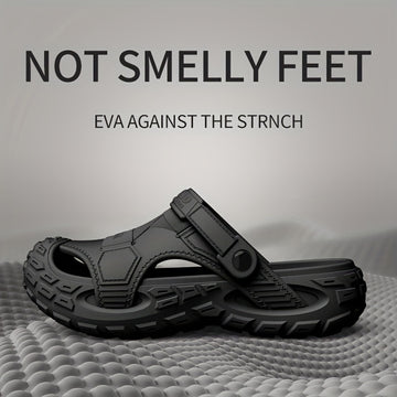 Zuecos de EVA de doble uso para hombre - Sandalias transpirables con agujeros de ventilación, suela antideslizante y diseño ligero para uso interior/exterior en verano, zapatillas de diario, sandalias casuales, ajuste cómodo