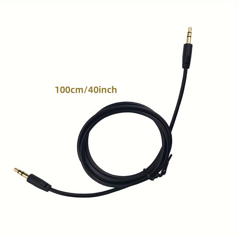 3.5mm Macho A Macho Cable De Audio Para Coche Computadora Móvil Altavoz De Audio Para Coche Auriculares Montados En La Cabeza Conector De Doble Cabeza En Conexión De Grabación Salida En Cable 20cm100cm