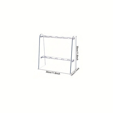 1pc Soporte para Copas de Vino Transparente y Resistente - Organizador Vertical Ahorrador de Espacio, Compatible con Champán, Martini, Highball, Copa Flauta, Vino Tinto - Ideal para Bar en Casa, Restaurante o Fiestas - Diseño Duradero y Fácil de Limpiar