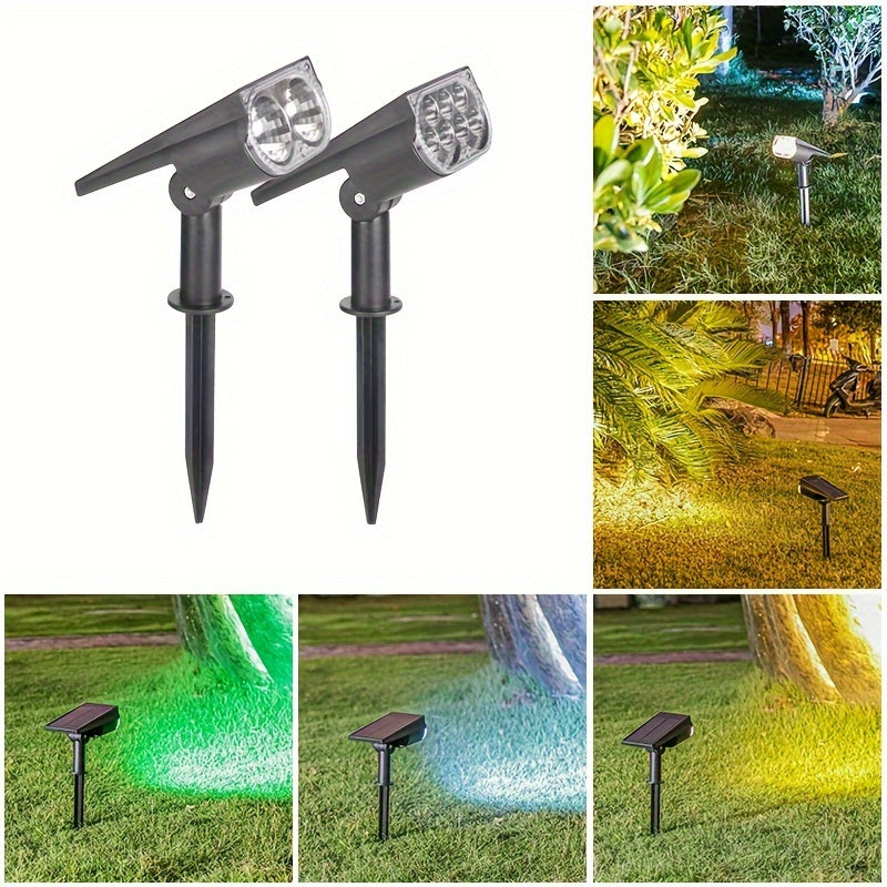 1pc Luz Solar Exterior para Jardín, Iluminación Decorativa para Villa y Césped