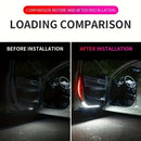 2 piezas de tira luminosa para borde de puerta, tira de luz atmosférica, decoración de bienvenida para camioneta, luz ambiente, luz de flujo LED