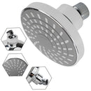Cabezal de ducha ajustable de lluvia montado en la pared - Grifo de baño portátil giratorio de 360° con varios modos de aspersión, resina ABS duradera y acabado cromado para encierros de ducha modernos, boquilla de alta calidad, instalación sin taladro,