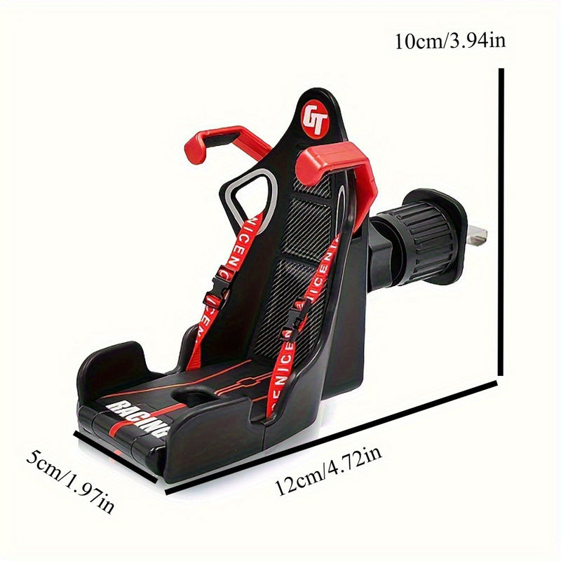Soporte universal para teléfono en el aire acondicionado del auto, soporte de navegación GPS para iPhone 13, 12 y Xiaomi, diseño creativo de auto de carreras GT, fijación segura, soporte para smartphone
