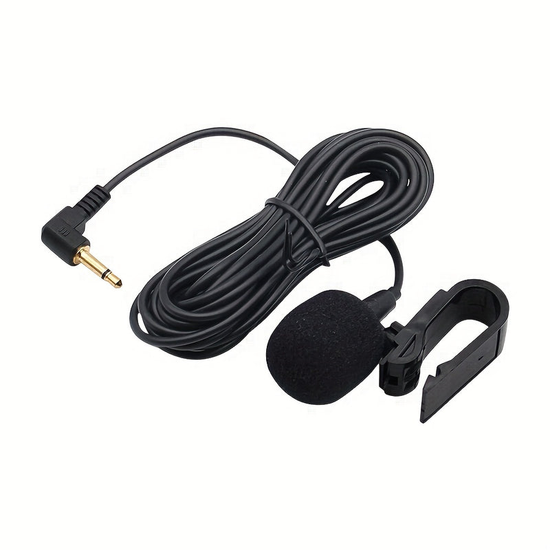 Micrófono De Audio Para Coche 3,5mm Clip Jack Plug Mic Estéreo con externo con cable para auto