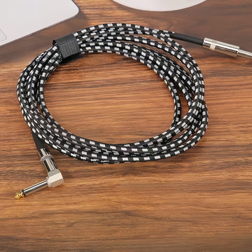 Cable de conexión de guitarra de alta gama, masculino a masculino, recto, 1,5 metros, 3 metros, 6 metros, guitarra eléctrica, bajo, folk, caja de guitarra eléctrica, línea de reducción de ruido, línea de audio.