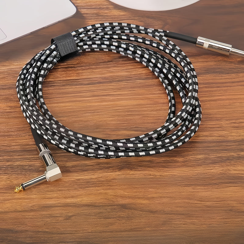 Cable de conexión de guitarra de alta gama, masculino a masculino, recto, 1,5 metros, 3 metros, 6 metros, guitarra eléctrica, bajo, folk, caja de guitarra eléctrica, línea de reducción de ruido, línea de audio.