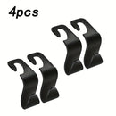2/4pcs Gancho para Respaldo de Asiento de Coche, Almacenamiento Interior del Coche