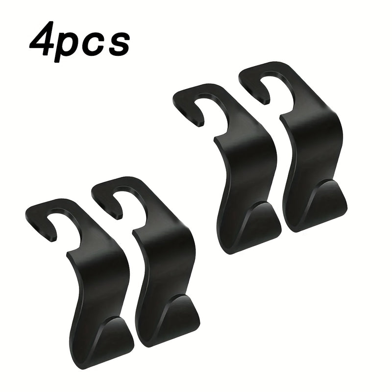 2/4pcs Gancho para Respaldo de Asiento de Coche, Almacenamiento Interior del Coche