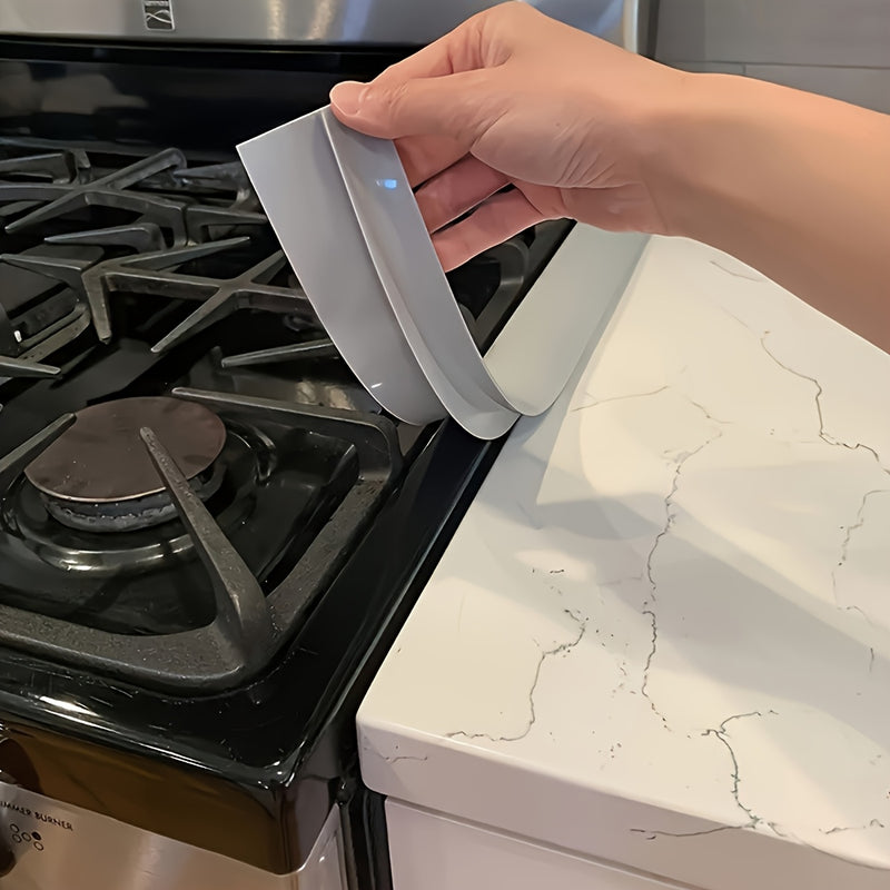 Cubierta de abismo para estufa de gas de 21/25 pulgadas - Protector de costuras de cocina de silicona, resistente a aceites y manchas, fácil de limpiar, le da un toque moderno a tu cocina, 1 unidad