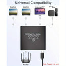 Divisor de red Ethernet de alta velocidad de 4 puertos 1000 Mbps, alimentado por USB con conector RJ45 y cables Cat5/5e/6/7/8, Internet de gigabit para 4 dispositivos conectados simultáneamente, conectividad de red, conectividad versátil, accesorio moder