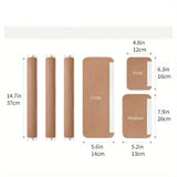 2 Piezas de Fundas Protectoras de Cuero Sintético para Refrigerador, Lavavajillas y Microondas - Antideslizantes, Antiimpacto, Resistentes a Arañazos, Diseño Texturizado, Protección para Manijas de Electrodomésticos, Esenciales del Hogar, Construcción Ro