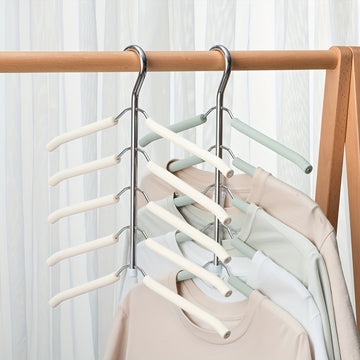 Percha Multi-capa Para Ropa, Tendedero De Metal, Ahorro De Espacio Y Organización Para Armario, Closet, Dormitorio