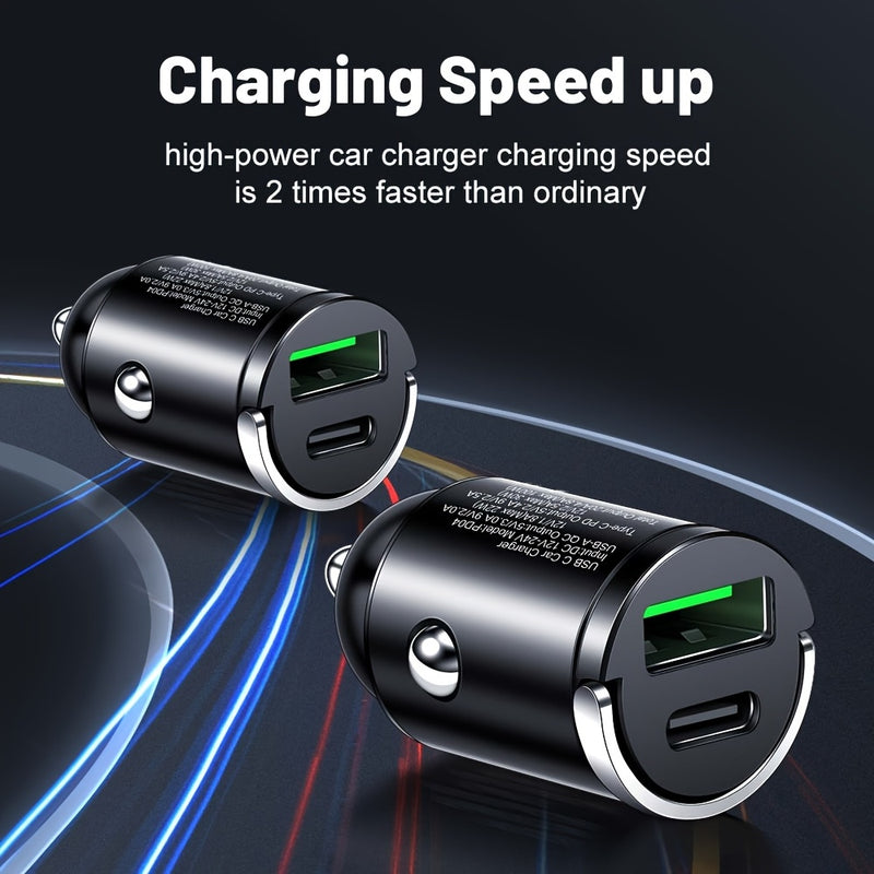 Un cargador de teléfono para coche de carga rápida con USB y tipo C, que incluye tipo C QC3.0 a 100W, es una elección ideal de regalo para 11 días festivos diferentes.