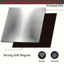 1 pieza, cubierta de imán para lavavajillas de textura metálica resistente al calor, 23,03 x 25,59 pulgadas, fácil de limpiar, no requiere electricidad, ideal para decoración de electrodomésticos de cocina, accesorios para lavavajillas