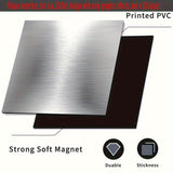 1 pieza, cubierta de imán para lavavajillas de textura metálica resistente al calor, 23,03 x 25,59 pulgadas, fácil de limpiar, no requiere electricidad, ideal para decoración de electrodomésticos de cocina, accesorios para lavavajillas