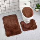 Conjunto de 3 Alfombras Suaves y Acolchadas para Interiores, Alfombra de Lujo Moderna, Absorbente, Antideslizante y Adecuada para Baño, Decoración del Hogar, Tapetes