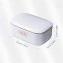 Jabonera de Pared a Prueba de Fugas con Tapa - Plástico Duradero, Accesorio de Baño Rectangular, Porta Jabón, Contenedor de Jabón, Bandeja de Goteo