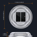 2/4/8/12pcs Luces Solares para Exteriores, IP68 Impermeables - Cargado por Panel Solar, Encendido/Apagado Automático, para Jardín, Patio, Pasillo, Muelle (Azul y Blanco Frío, Construcción Metálica)