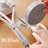 1 Rollo de Cintas de Sujeción Reutilizables - Cinta de Sujeción Multiusos para Organización de Cables, Gestión de Cables y Almacenamiento - No Requiere Batería