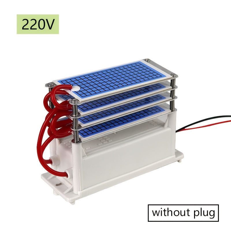 1pc Generador de Ozono de 220V 6000MG/H, con Construcción de Cerámica y Metal, Fuente de Alimentación de Alto Voltaje Compatible, sin Requerimiento de Electricidad para Pieza de Repuesto de Purificador de Aire
