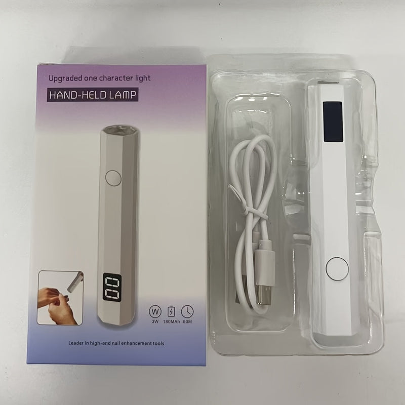 Secador de uñas LED PETECH de secado rápido - Herramienta de gel de curado rápido, portátil y eficiente en energía, recargable por USB, batería de litio, sin fragancia - Ideal para manicuras y pedicuras, accesorios de arte de uñas