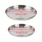 Cuatro juegos de cubiertas protectoras de acero inoxidable para estufas (2 piezas cada una para tamaños grandes y pequeños)