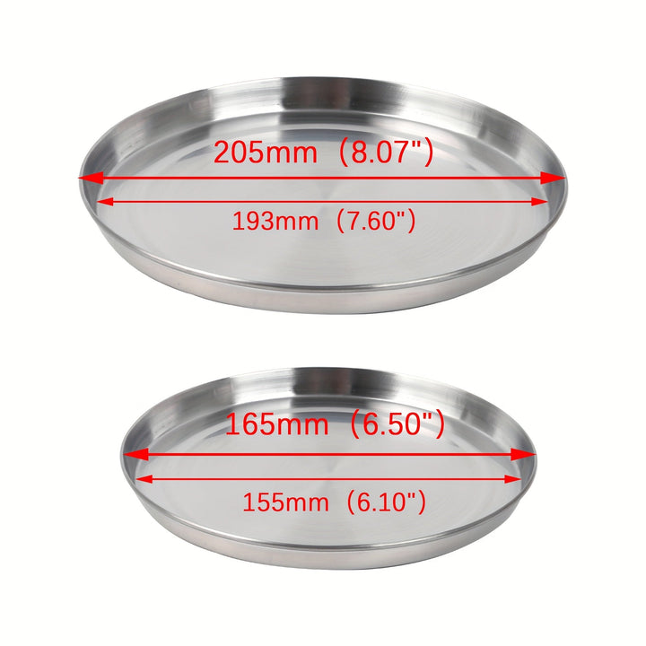 Cuatro juegos de cubiertas protectoras de acero inoxidable para estufas (2 piezas cada una para tamaños grandes y pequeños)