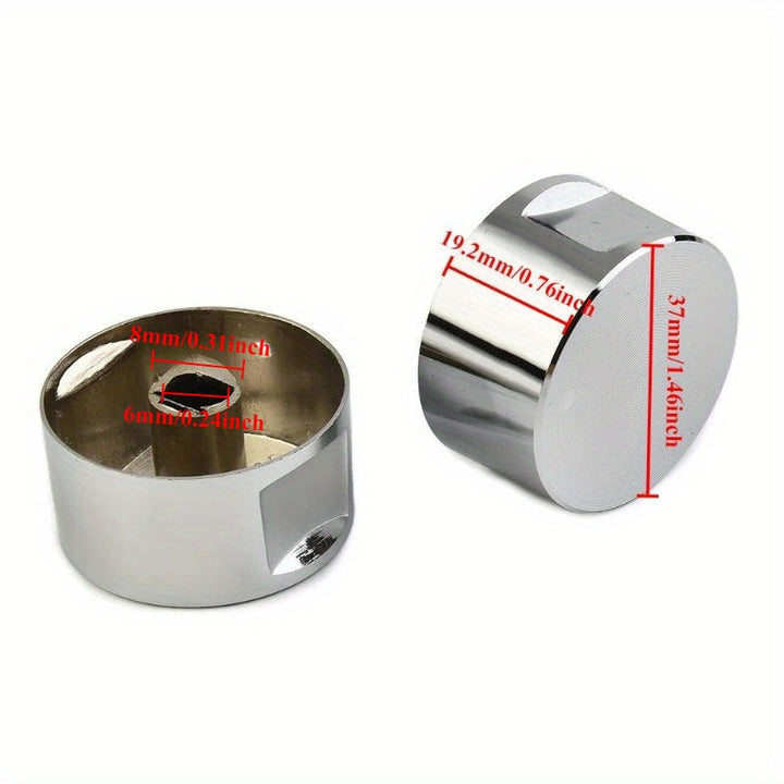 5 piezas de interruptor rotativo S, mango de estufa de gas, botón circular, estufa de cocina de aleación de zinc, horno, estufa eléctrica, interruptor rotativo, accesorios de cocina, adecuado para estufas de cocina; horno y estufa eléctrica.