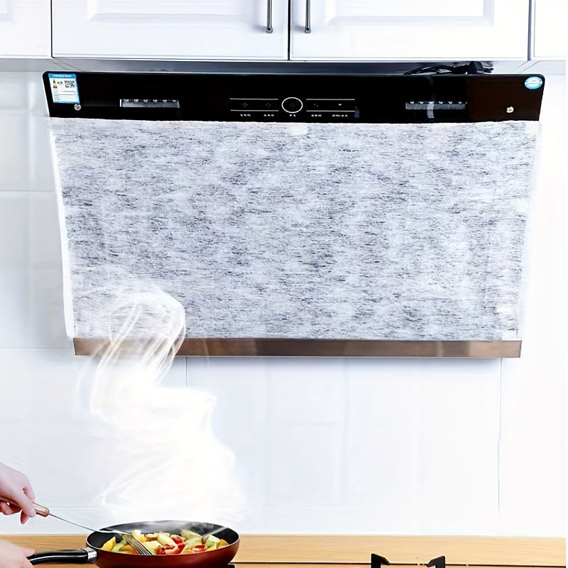 Papel Filtro Absorbente de Aceite Blanco, Película Adhesiva a Prueba de Aceite para Campana de Cocina Resistente al Fuego, Cubierta Separadora de Aceite para el Hogar, Accesorio de Cocina Fácil de Limpiar
