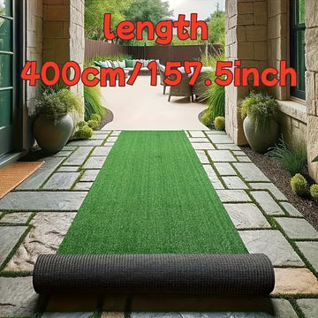 Pasto Artificial Extra Grande 400x50cm (1312x164ft²) - Realístico para Exterior/Interior, Turf de Pasto Plástico Resistente para Bodas, Jardín, Patio, Playground, Camping - Instalación Fácil Sin Herramientas, Mantenimiento Bajo para Todo Clima, Perfecto