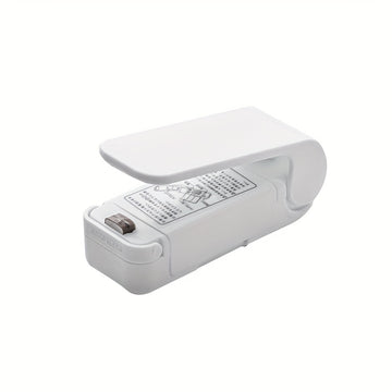 1pc Sellador de Mini Snacks, Sellador al Vacío de Preservación de Alimentos en Bolsas de Plástico con Tecnología de Sellado Térmico para Hoteles, Restaurantes, Puestos y Camiones de Comida - Diseño Compacto y Ligero, Voltaje de Operación ≤36V, No Requier