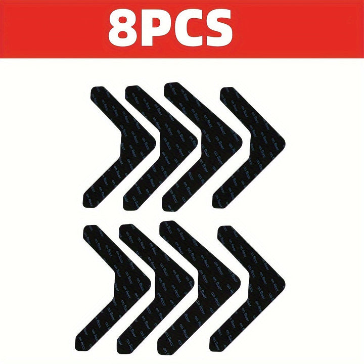 4/8/16/24pcs Pegatinas para Alfombras de Alta Calidad Antideslizantes y Anti-taladro Adecuadas para Salón, Comedor y Baño, Evitan que las Alfombras se Muevan y se Enrollen los Bordes