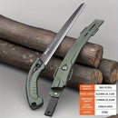 Serra manual AIRAJ para carpintería, corte rápido de acero con metal y plástico, no requiere batería, ideal para camping y uso al aire libre, incluye funda de protección para la cintura