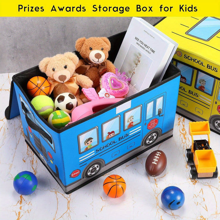 Caja de almacenamiento plegable de coche de dibujos animados creativos 2-Pack, ropa, herramientas y bocadillos listos, experto en almacenamiento de espacio de oficina y dormitorio