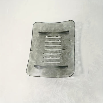 1 pieza Jabonera de plástico con drenaje, caja de almacenamiento de jabón para el hogar sin perforaciones, accesorios creativos para el baño y la cocina.