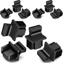100-Unidades de Fundas de Polvo de Silicona para Puertos Ethernet, Conmutador/Enrutador/Hub/Tarjetas/Computadora, Protector de Módulo de Transceptor de Cobre, Sin Carga, No Requiere Batería
