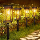 Dos Paquetes de Luces Solares para Paisajes con Luz Cálida, Iluminación Decorativa para Caminos y Jardines IP54, Lámpara Ambiental Exterior