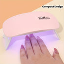 Lámpara UV portátil Sunmini para secar uñas de gel, plegable, con alimentación USB, diseño compacto para uso en casa y salón, secado rápido y ergonómico
