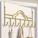 1pc Ganchos de hierro fundido contemporáneo para colgar sobre la puerta, Soportes de metal para toalla, albornoz, abrigo - Solución de almacenamiento para dormitorio en casa