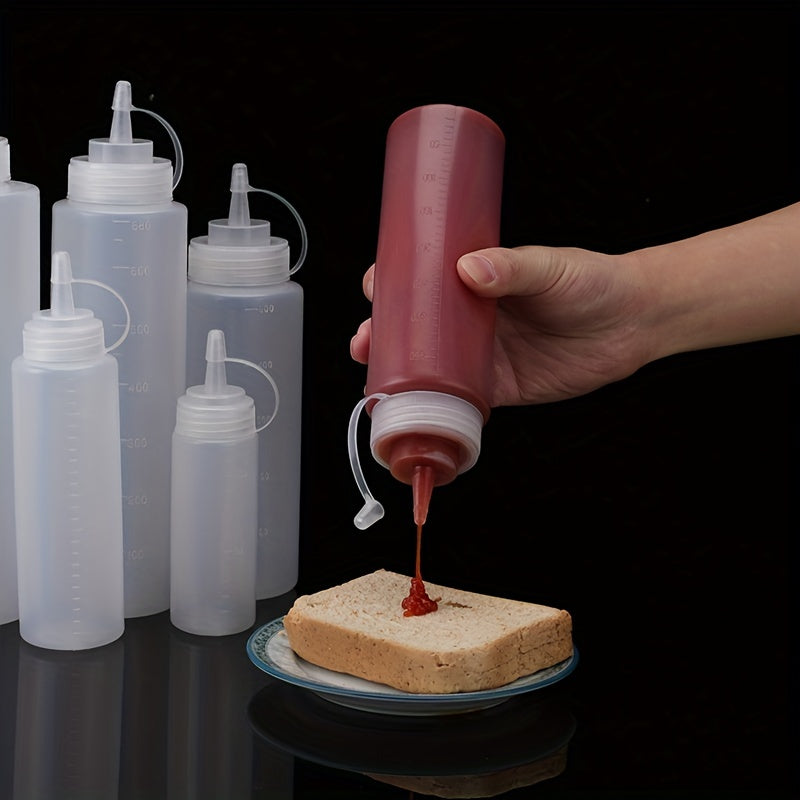 1pc, Botellas Exprimibles, Botellas De Salsa, Botellas Exprimibles De Condimento, Botellas Exprimibles De Condimento, Botellas Exprimibles De Salsa Para Ensaladas, Barbacoa, Horneado, Camping, Picnic, Utensilios De Cocina, Esenciales De Apartamento, Esen