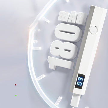 Lámpara LED para arte de uñas FEIYBA - Portátil, recargable por USB, diseño compacto con pantalla digital, ideal para manicura y pedicura, lámpara para arte de uñas, herramienta de manicura, herramienta de belleza elegante, cuerpo de plástico duradero