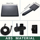 Un conjunto de cabezal de ducha de alto flujo ABS, cabezal de ducha de mano dos en uno, manguera extendida, cabezal de ducha distribuidor de agua de tres vías, cabezal de ducha, accesorios de ducha, decoración de regalo de Navidad/Halloween