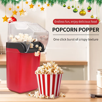 Tamaño compacto, enchufe de EE. UU. Hacedor de palomitas de maíz - 110V-130V Uso en el hogar, tamaño compacto, conveniencia de aire caliente, material PP, no requiere batería